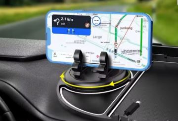 Support de Téléphone pour Voiture Rotatif