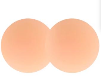 Cache-tétons invisible réutilisable