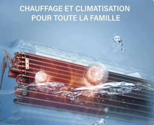 Mini climatiseur mural rafraîchissant et chauffant
