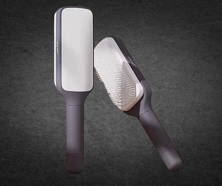 Peigne à cheveux autonettoyant rétractable