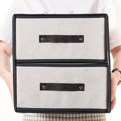 Boîte de Rangement en Tissu Lavable pour Vêtements et Chaussettes