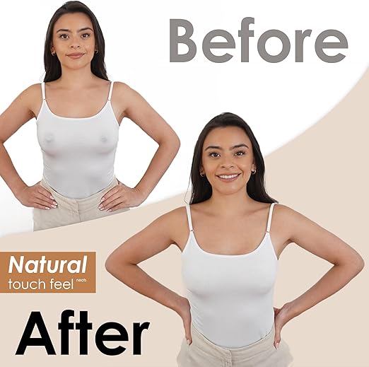 Cache-tétons invisible réutilisable