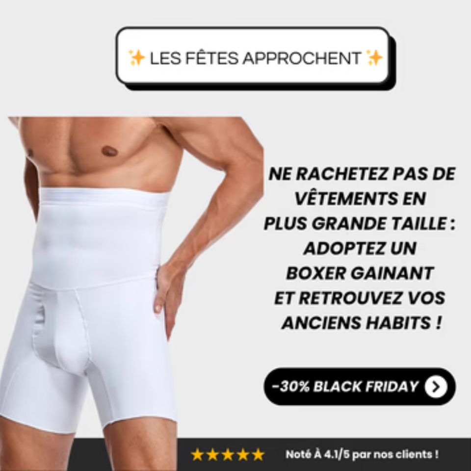 Boxer gainant homme - Sous-Vêtement Amincissant