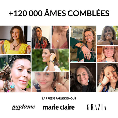 Bracelet Énergie Céleste : Labradorite & Hématite