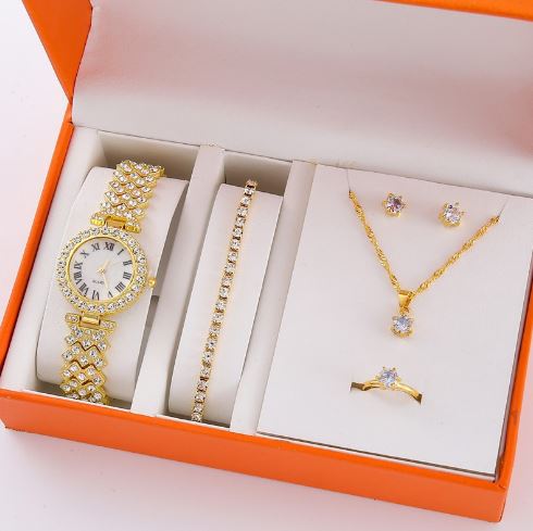 Ensemble Luxueux de Montre et Bijoux Amaada