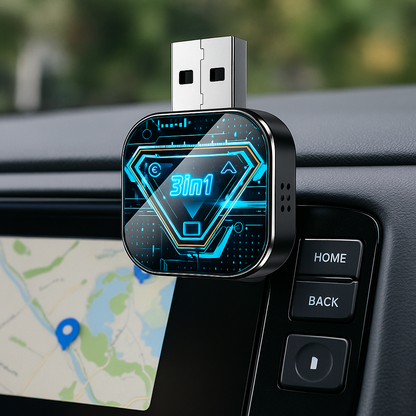Adaptateur CarPlay sans Fil Universel 3 en 1