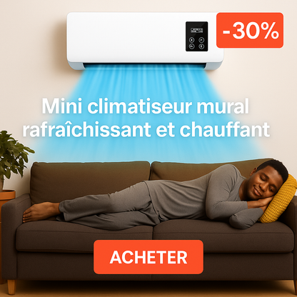 Mini climatiseur mural rafraîchissant et chauffant