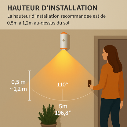 50 % de réduction ! Veilleuse à Changement de Couleur avec Détection Automatique