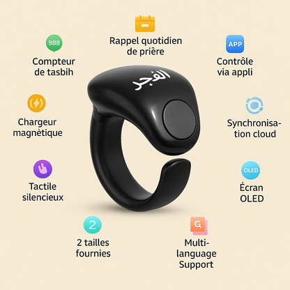 Chapelet Intelligente de Prière Zikr - Restez connecté à votre foi, où que vous soyez.