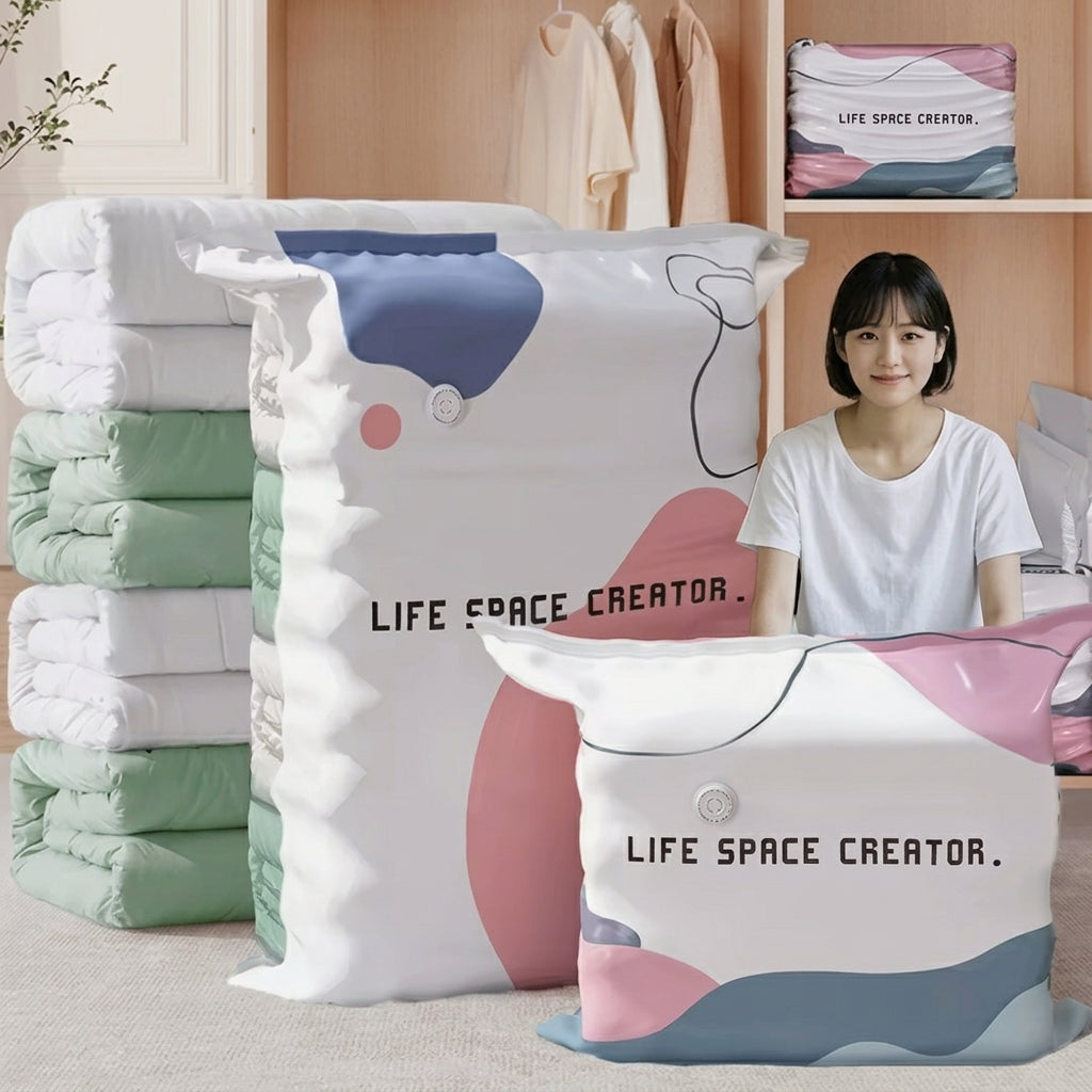 Sacs de rangement sous vide 3D sans pompe
