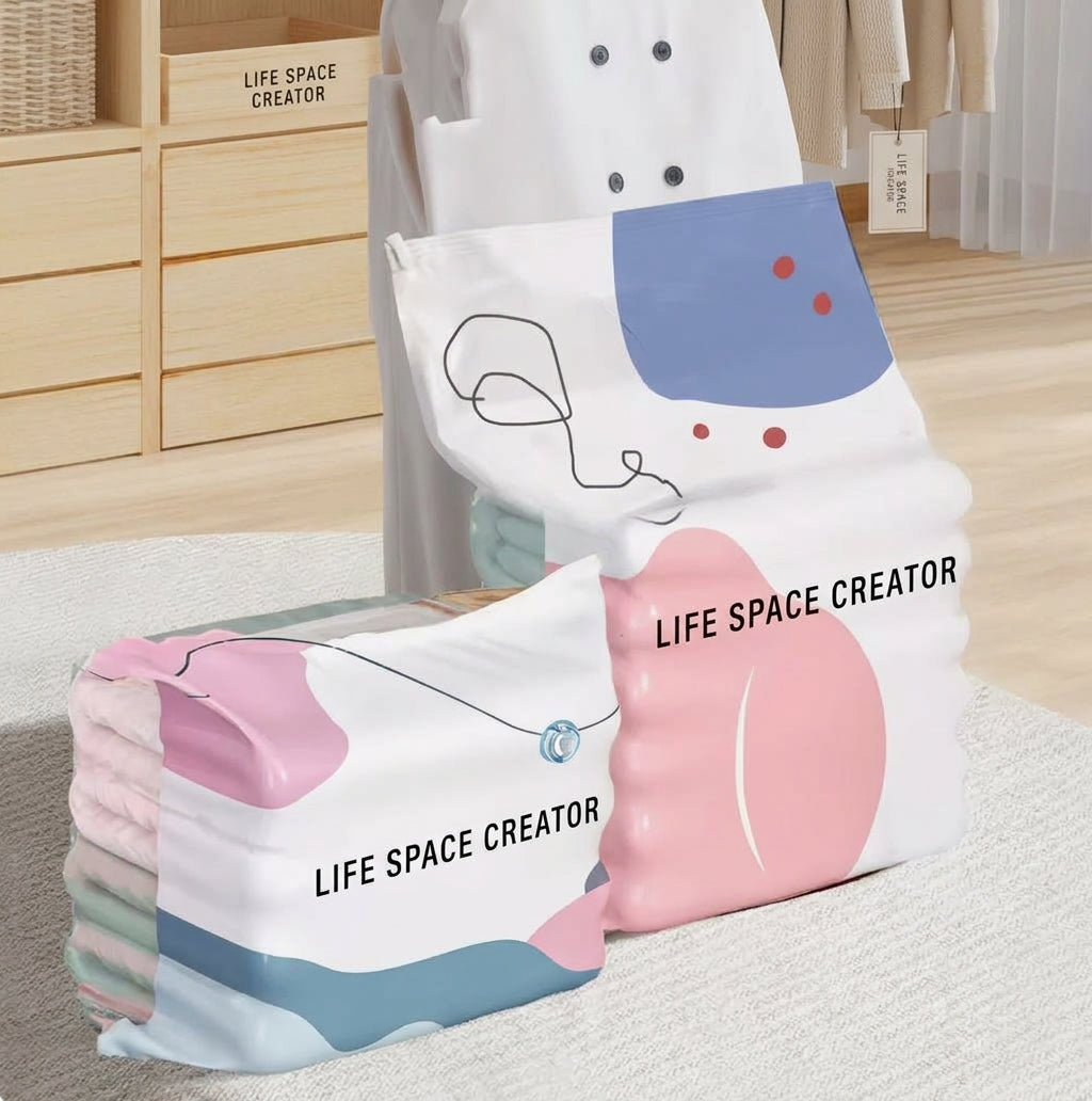 Sacs de rangement sous vide 3D sans pompe
