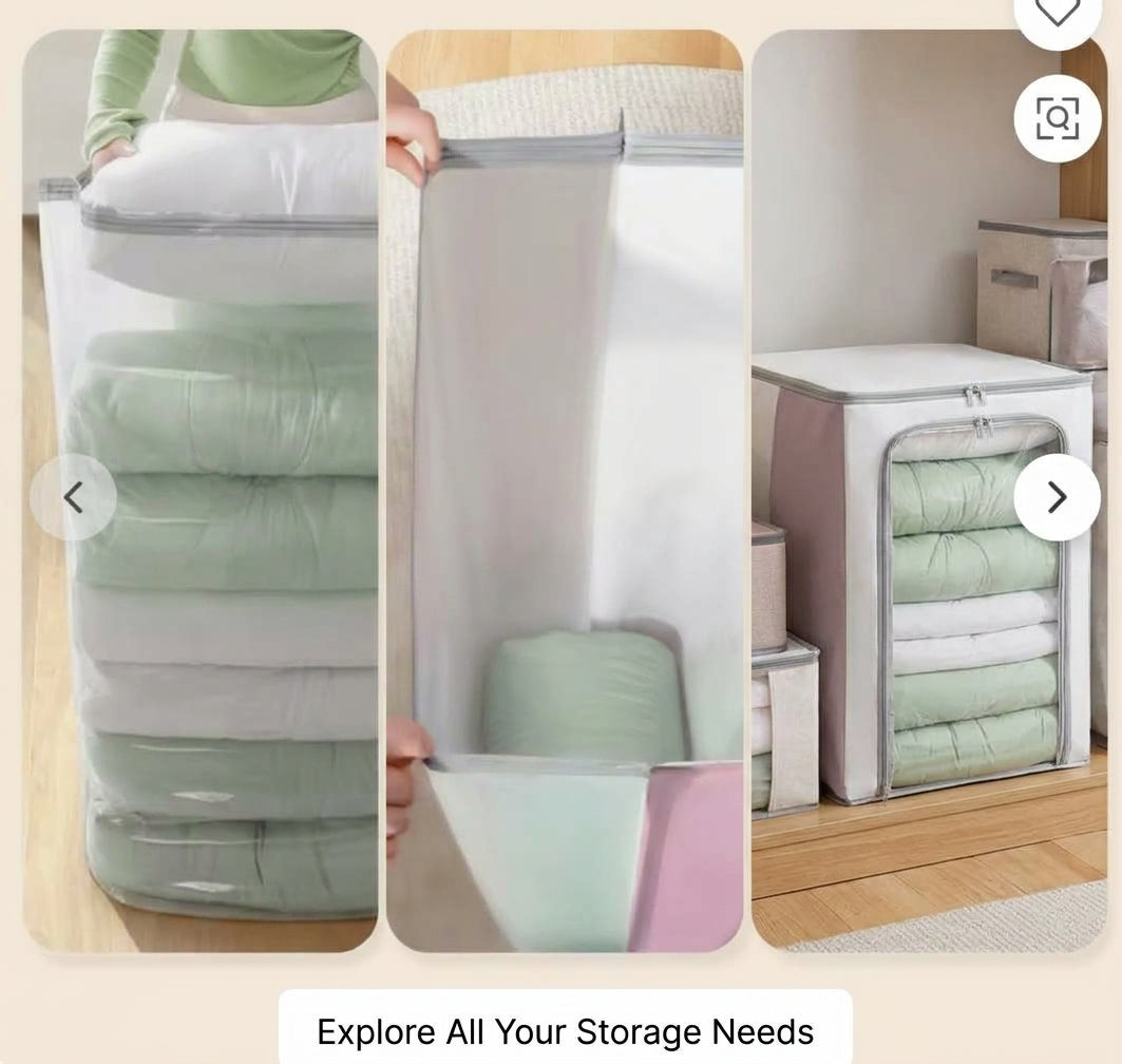 Sacs de rangement sous vide 3D sans pompe
