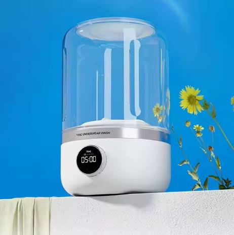 Mini machine à laver qui simplifie la vie pour les petites lessives