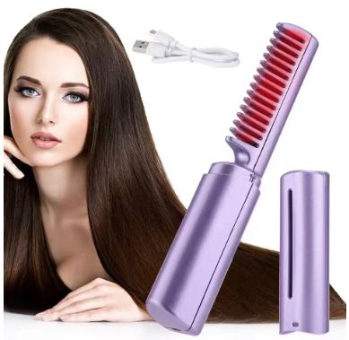 Peigne à cheveux sans fil 2 en 1 , Puissant et Durable