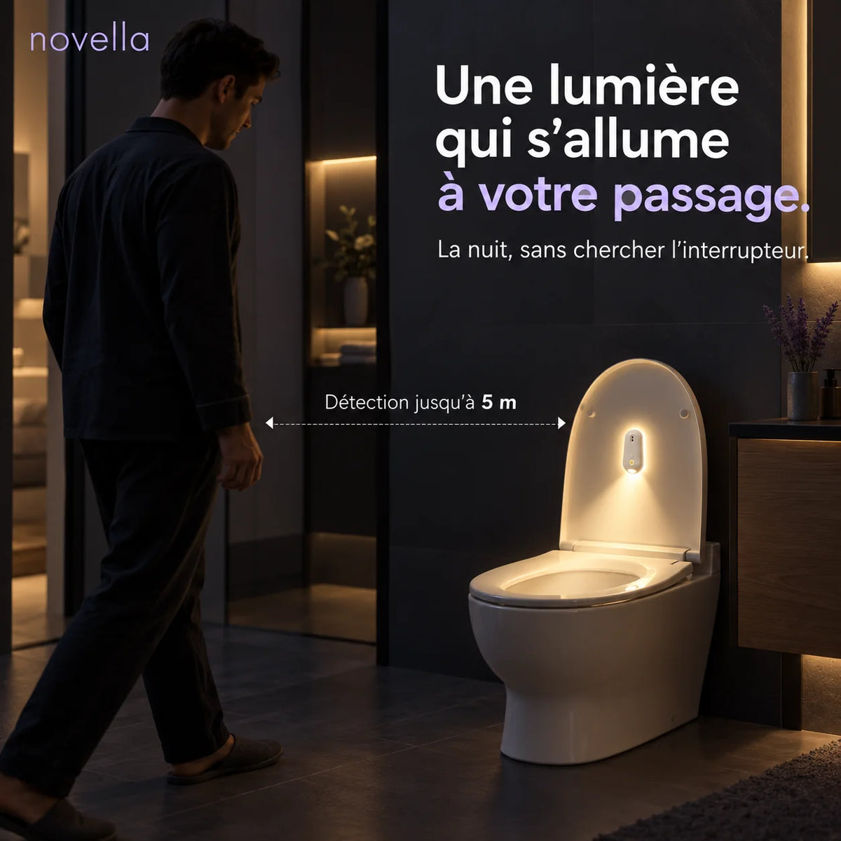 Lampe UV Clean & Light : des toilettes plus saines, jour et nuit