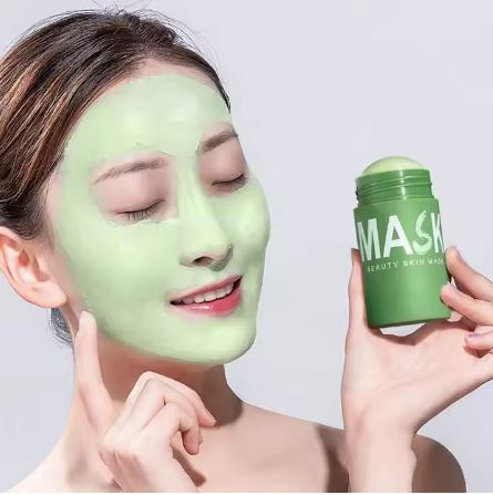 Masque de soins de la peau au thé vert