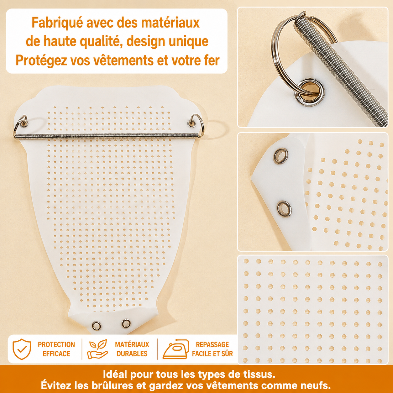 Protection pour fer à repasser - Fini les Vêtements Brûlés