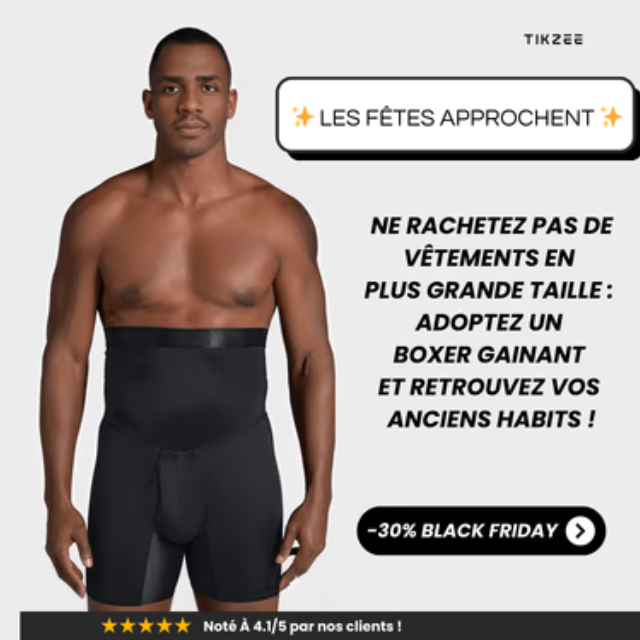 Boxer gainant homme - Sous-Vêtement Amincissant