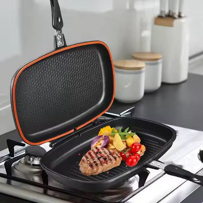 Poêle Anti-Adhésive Double Face : Cuisinez en toute Confiance et Sans Effort