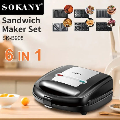 Appareil de cuisson multifonction 7 en 1 - Machine à Sandwich Électrique