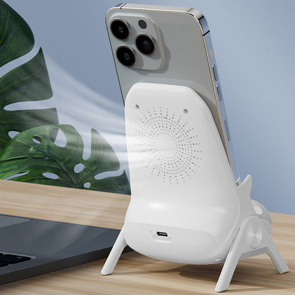 Support de Téléphone 3-en-1 avec Chargeur Sans Fil - Compatible MagSafe, Écran LCD et Nettoyage des Cables