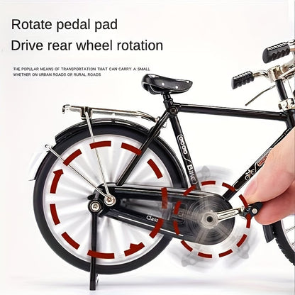 50% DE RÉDUCTION : Mini Modèle de Vélo en Alliage DIY – Créatif et Décoratif
